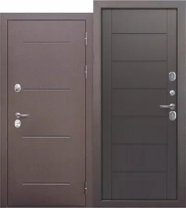 Входная дверь «Ferroni» 11 см ISOTERMA медный антик темный кипарис